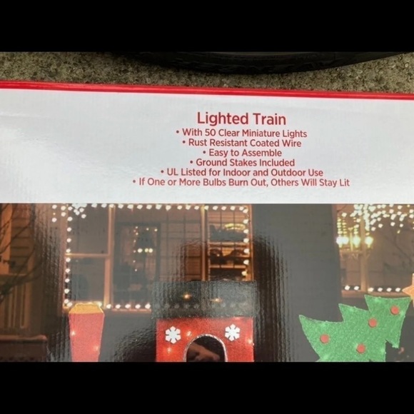 NIB Light Up 42” Colorful Choo choo Train With Christmas Presents Yard Decor - Picture 3 of 5